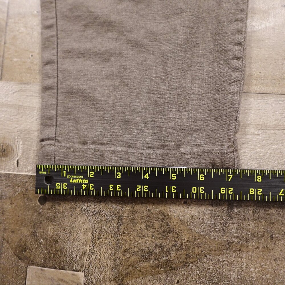 Urban Outfitters Your Neighbors Linen Blend Tapered Pants – Men's Medium Taupe‎ - Picture 8 of 11